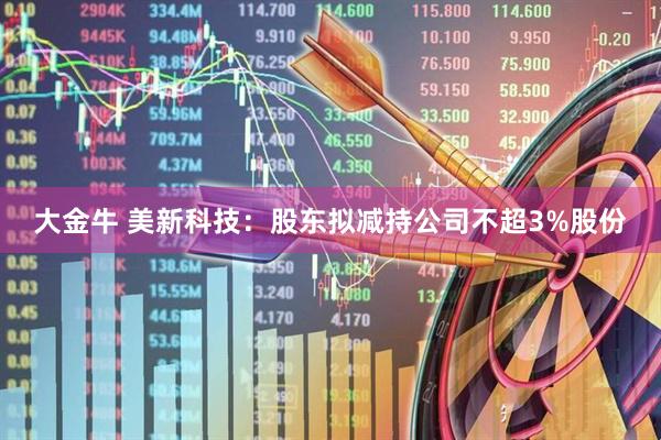 大金牛 美新科技：股东拟减持公司不超3%股份