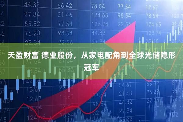 天盈财富 德业股份，从家电配角到全球光储隐形冠军